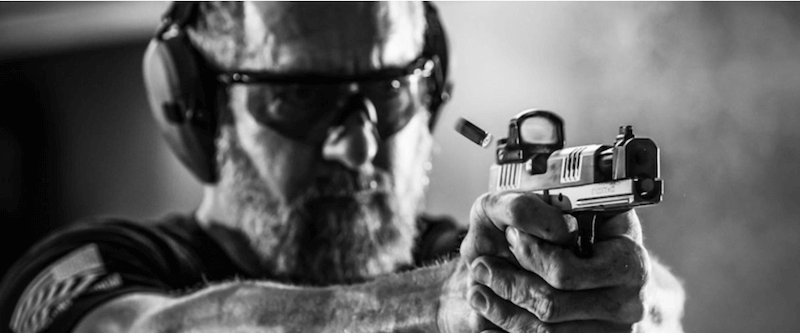 Matt Little's Staccato pistol alongside the Ace Staccato handset